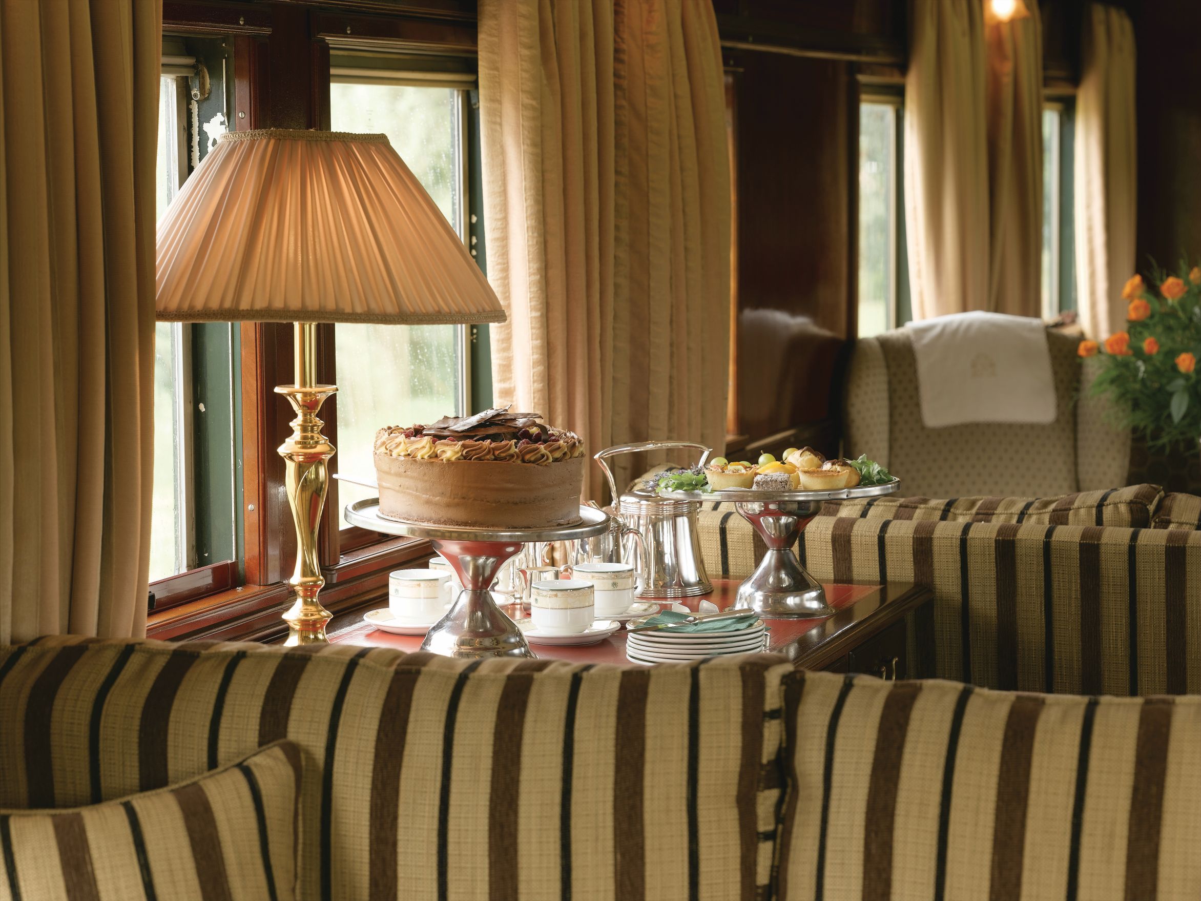 Afternoon Tea im Rovos Rail Luxuszug