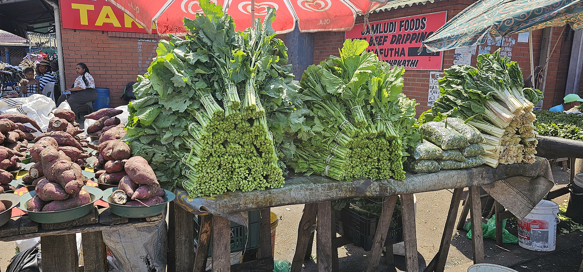 Frischer Gemüsemarkt in Eswatini