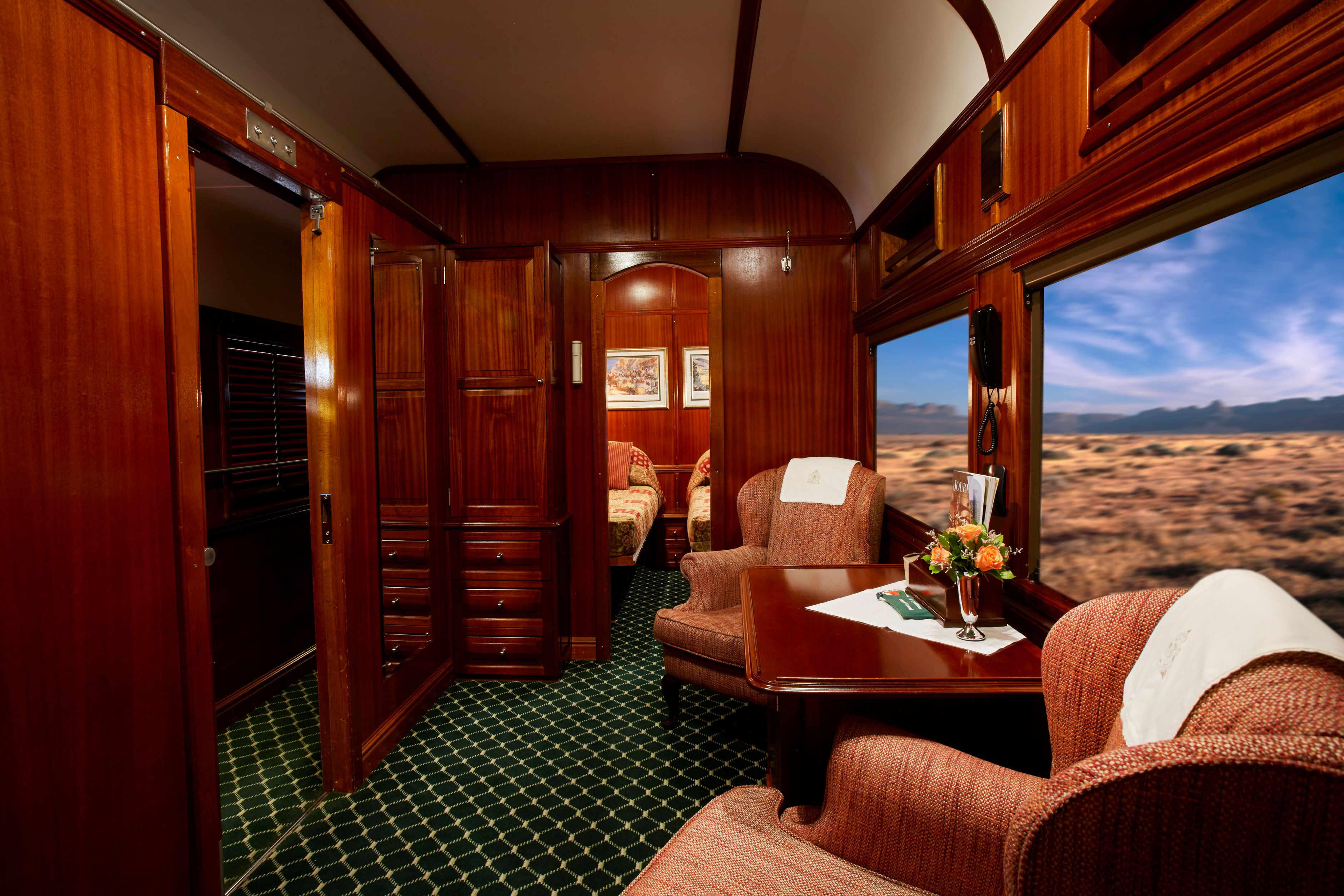 Royal Suite an Bord des Rovos Rail Luxuszuges